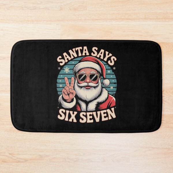 Item preview, Santa Santa Claus Says Happy Bruh Six Seven Retro Holiday designed and sold by ChadnoSmith.
