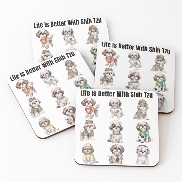 Item preview, Life is better with a Shih Tzu! designed and sold by QueenLillyArt.