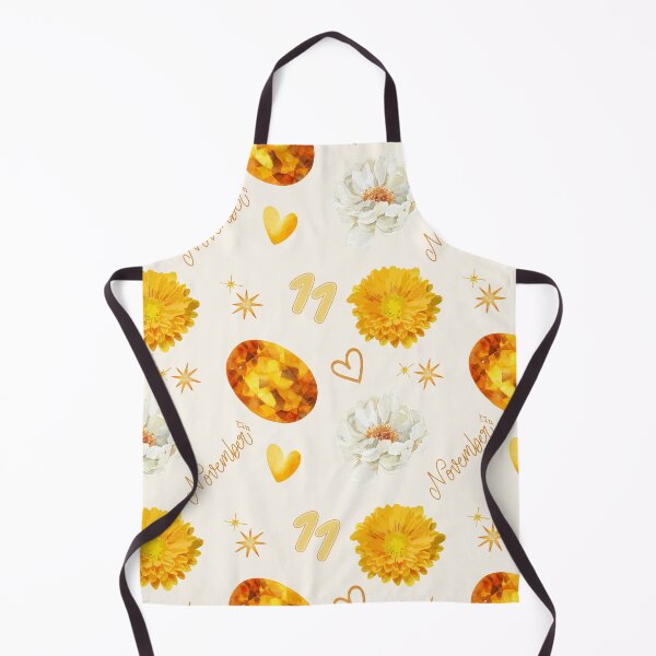 Item preview, November Birthstone & Flower | Watercolor Citrine & Chrysanthemum Pattern designed and sold by LoviqueLab.