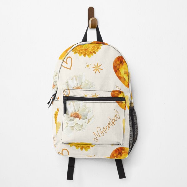 Item preview, November Birthstone & Flower | Watercolor Citrine & Chrysanthemum Pattern designed and sold by LoviqueLab.
