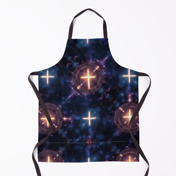 Item preview, Celestial Cross Moiré Seamless Pattern | Cosmic Nebula Spiritual Design Repeat designed and sold by ebocraft.