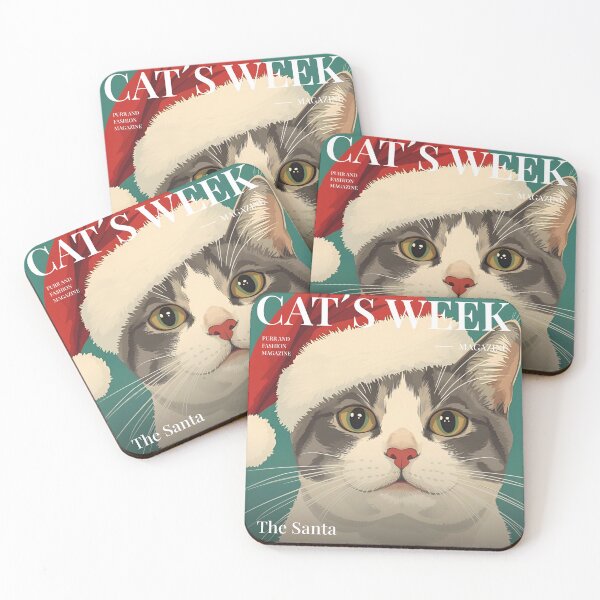 Item preview, Vintage Christmas Magazine Cat designed and sold by Vintage City.