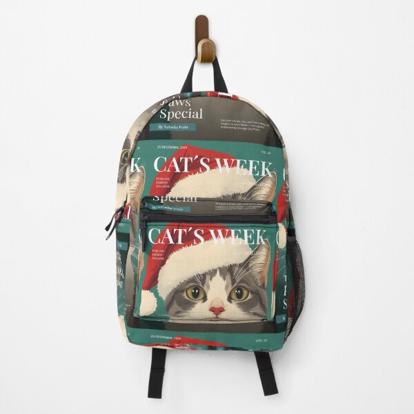 Item preview, Vintage Christmas Magazine Cat designed and sold by Vintage City.