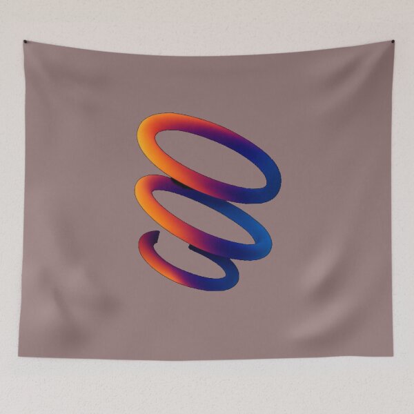 Item preview, Neon Spiral Glow T-Shirt – Futuristic Gradient Loop Streetwear Art designed and sold by KDesignCrafts.