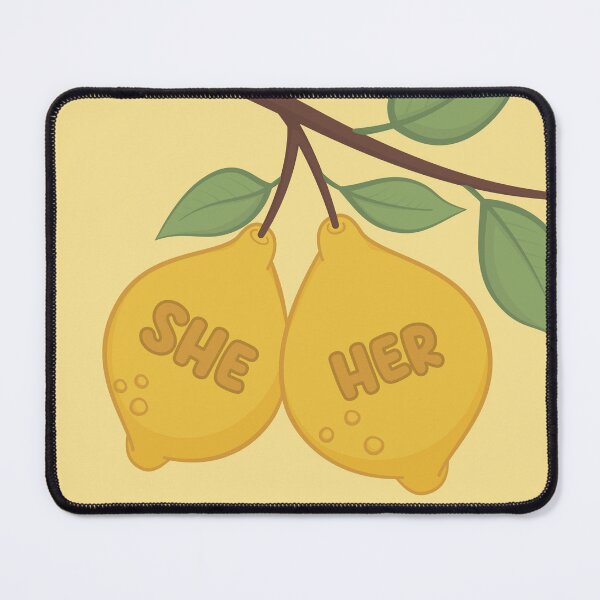 Item preview, Lemons She/Her Pronouns designed and sold by MoonMint.