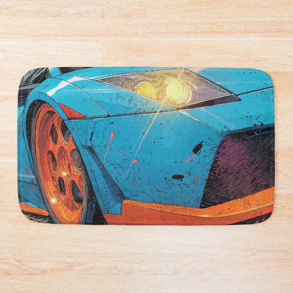 Item preview, Graffiti sports car close-up designed and sold by PixelPack Design.