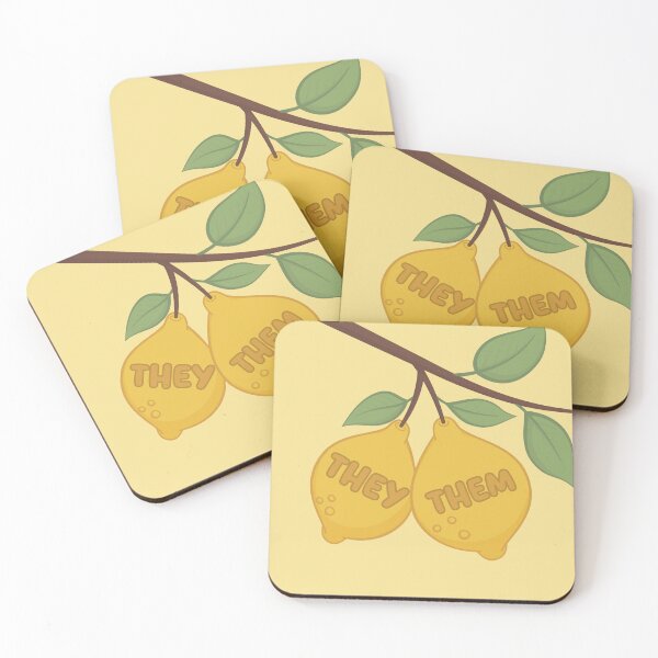 Item preview, Lemons They/Them Pronouns designed and sold by MoonMint.