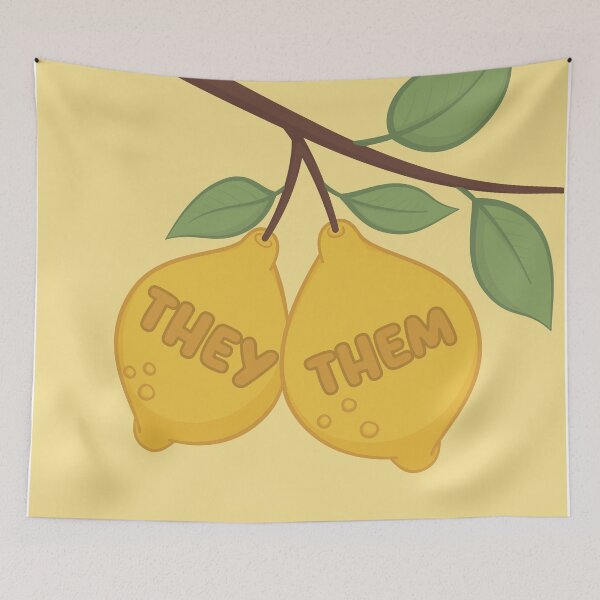 Item preview, Lemons They/Them Pronouns designed and sold by MoonMint.