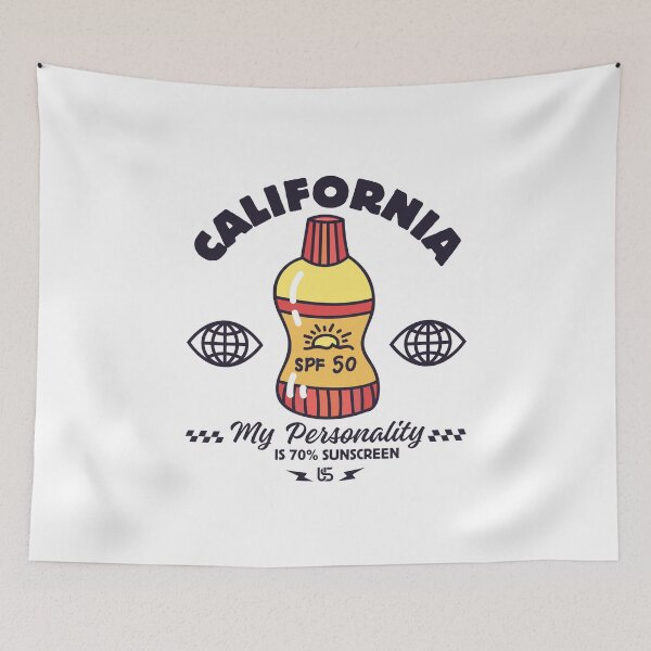 Item preview, California: my personality is 70% sunscreen designed and sold by Peerless-Prime.