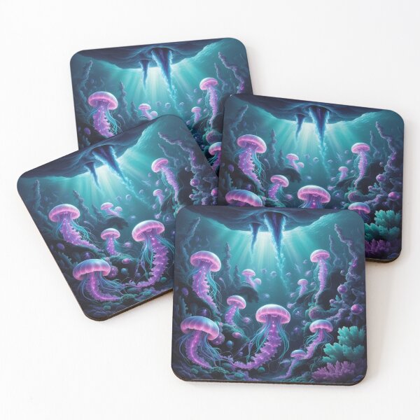 Item preview, Mystic Purple Jellyfish Deep Sea Glow designed and sold by Bilikaru.