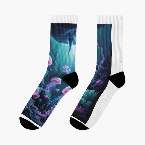 Item preview, Mystic Purple Jellyfish Deep Sea Glow designed and sold by Bilikaru.