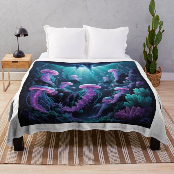 Item preview, Mystic Purple Jellyfish Deep Sea Glow designed and sold by Bilikaru.