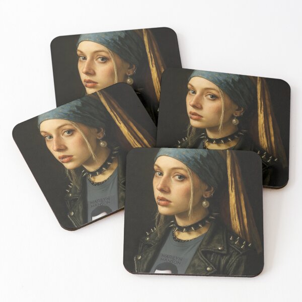 Item preview, Girl With a Pearl Earring - metal version designed and sold by Saint Arts Studio.