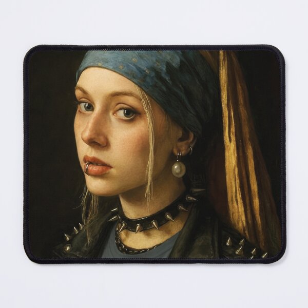 Item preview, Girl With a Pearl Earring - metal version designed and sold by Saint Arts Studio.