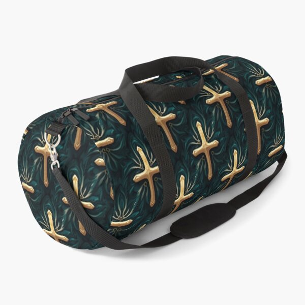 Item preview, Water Cross Moiré Pattern | Teal Gold Spiritual Wave Design Repeat designed and sold by ebocraft.