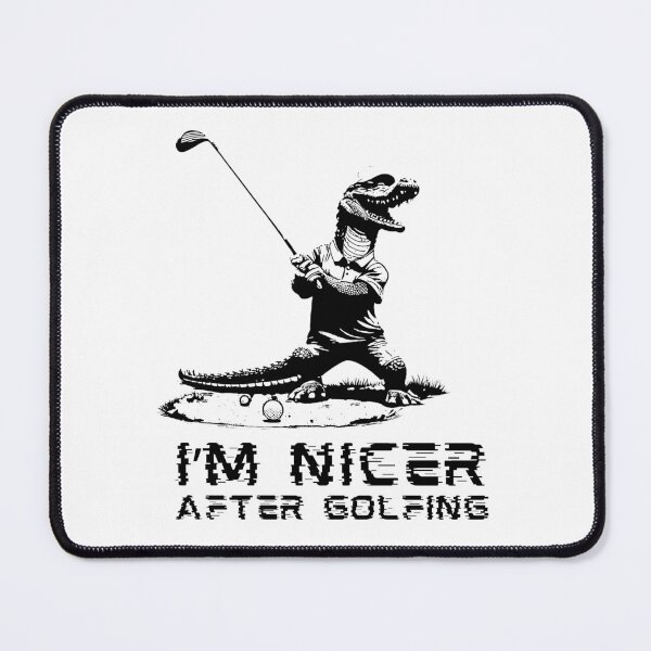 Item preview, I'm Nicer After Golfing Funny Alligator Golf Player designed and sold by TrueArtsStore.