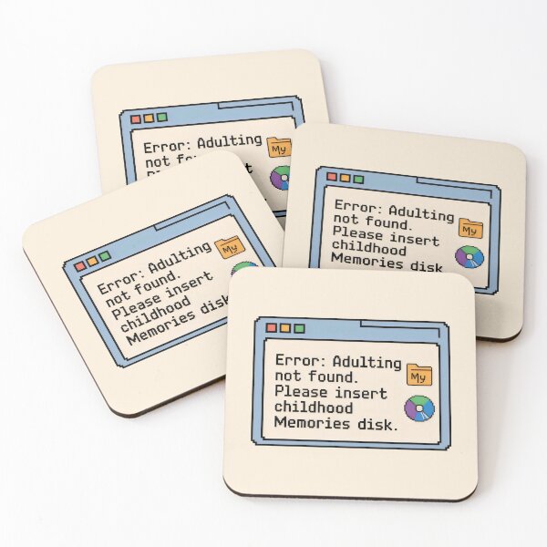 Item preview, Error Adulting Not Found Pixel Art Design designed and sold by SplashTastic.