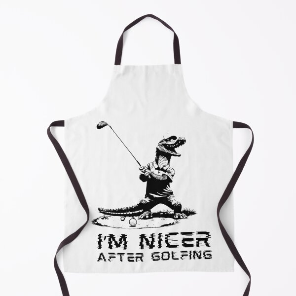 Item preview, I'm Nicer After Golfing Funny Alligator Golf Player designed and sold by TrueArtsStore.