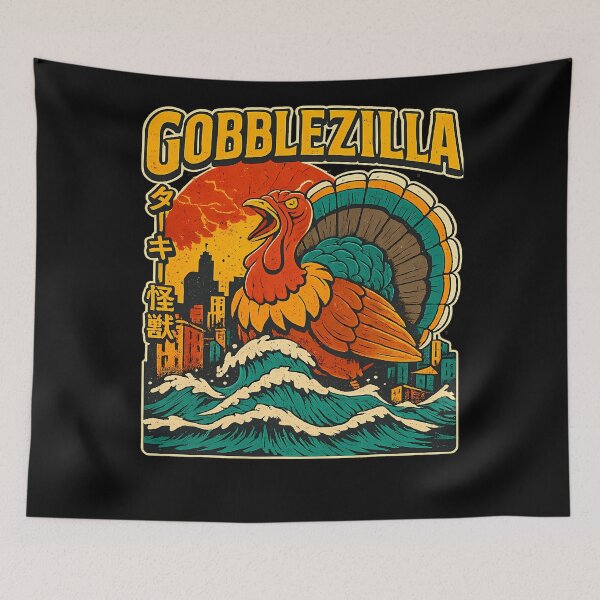 Item preview, Gobblezilla Thanksgiving Quote Humor Retro Style Funny Happy designed and sold by nguyenconguan80.