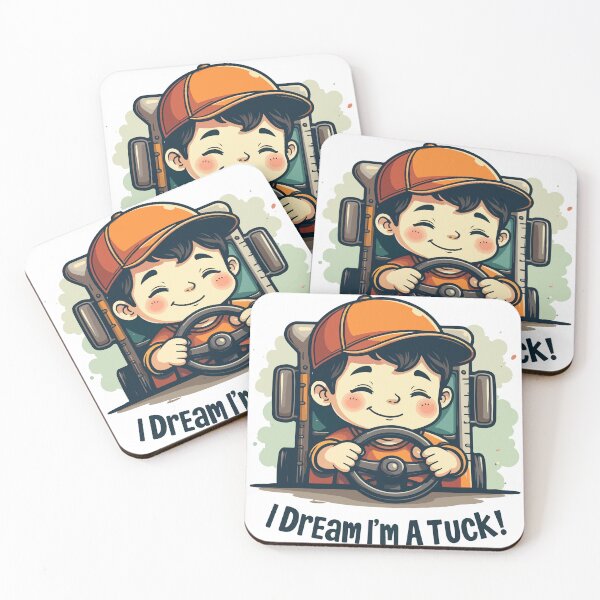 Item preview, I Dream I'm A Truck Cute Cartoon Boy Truck Driver Shirt designed and sold by Design-Pro-21.
