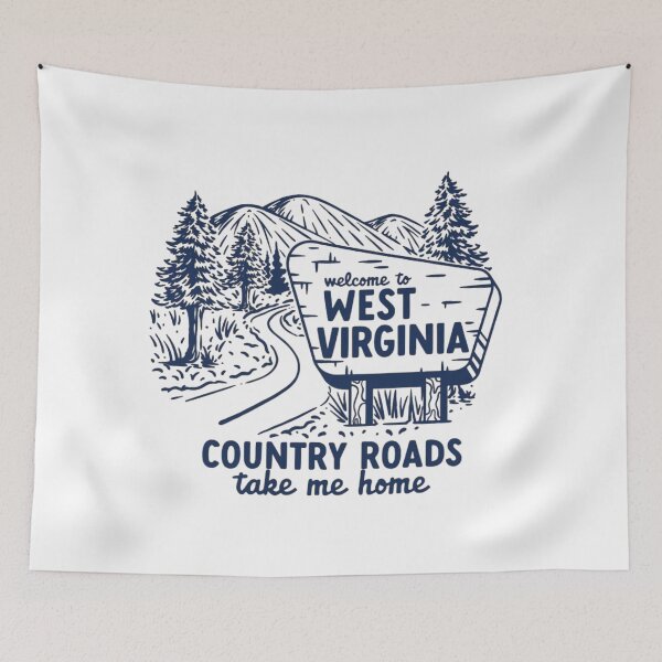 Item preview, West Virginia Country Roads Mountain designed and sold by Oniyasha.