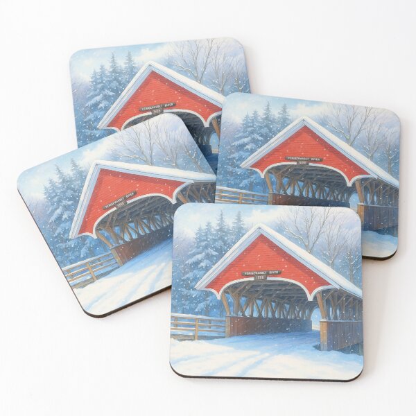 Item preview, The Historic Flume Covered Bridge designed and sold by Takeda-art.
