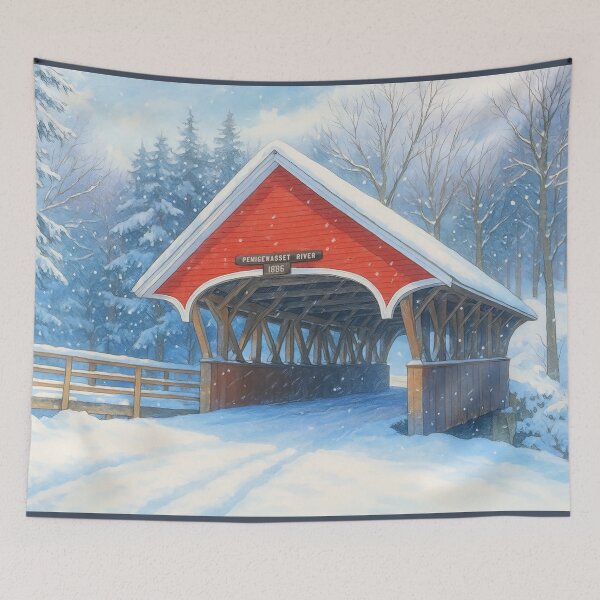 Item preview, The Historic Flume Covered Bridge designed and sold by Takeda-art.