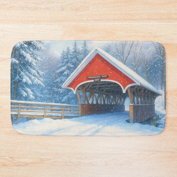 Item preview, The Historic Flume Covered Bridge designed and sold by Takeda-art.