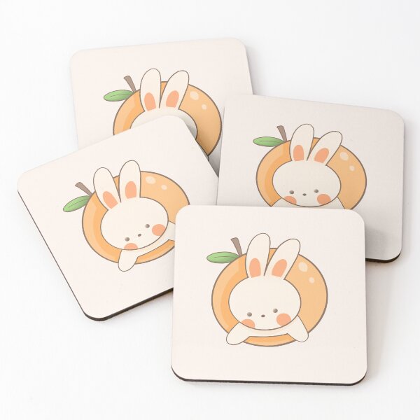 Item preview, Cute Kawaii Bunny Inside Orange designed and sold by Porpor Artwork.