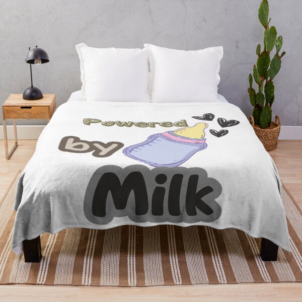 Item preview, Powered by Milk – Funny Baby Quote Design designed and sold by CielaNoir.
