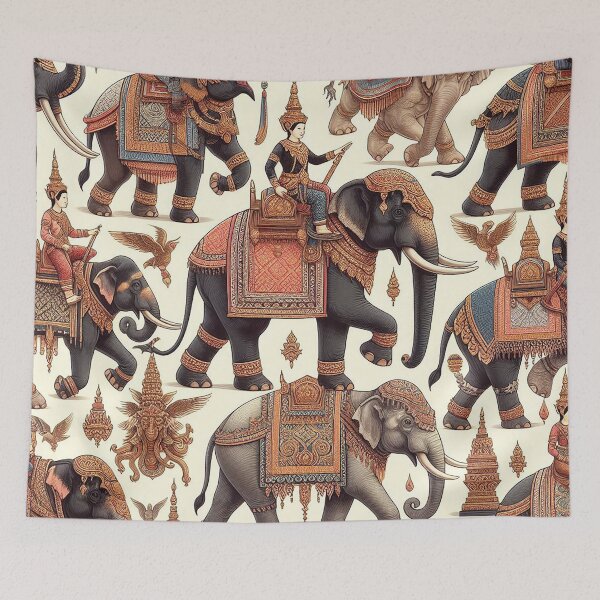 Item preview, The Charm of Elephants & Thai Motifs designed and sold by Vanich-Panich.