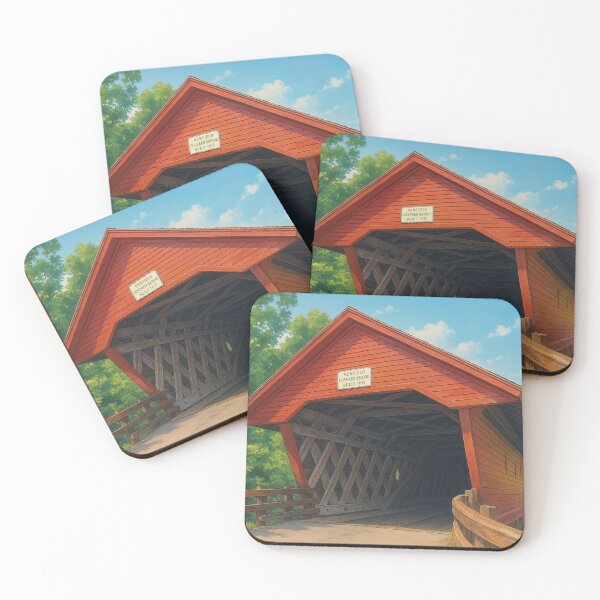 Item preview, The Historic Newfield Covered Bridge designed and sold by Takeda-art.