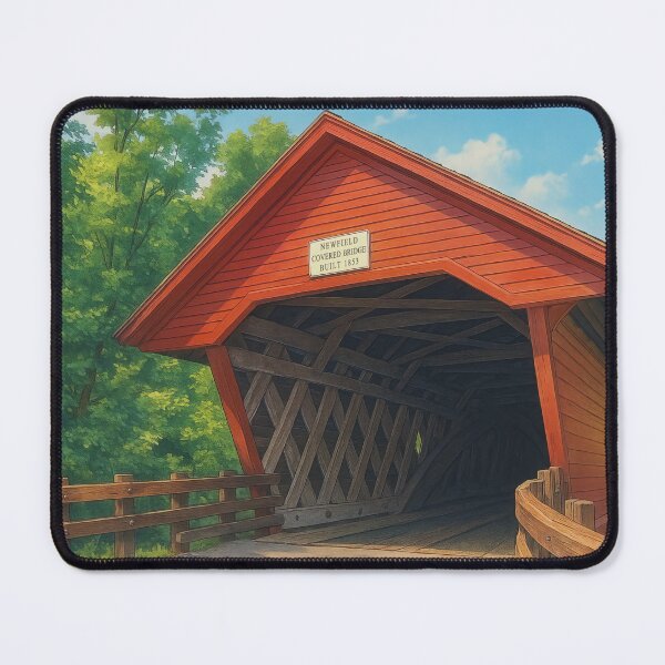Item preview, The Historic Newfield Covered Bridge designed and sold by Takeda-art.