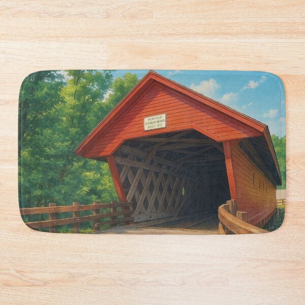 Item preview, The Historic Newfield Covered Bridge designed and sold by Takeda-art.