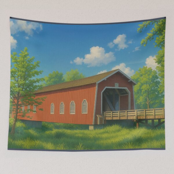 Item preview, The Historic Shimanek Covered Bridge designed and sold by Takeda-art.