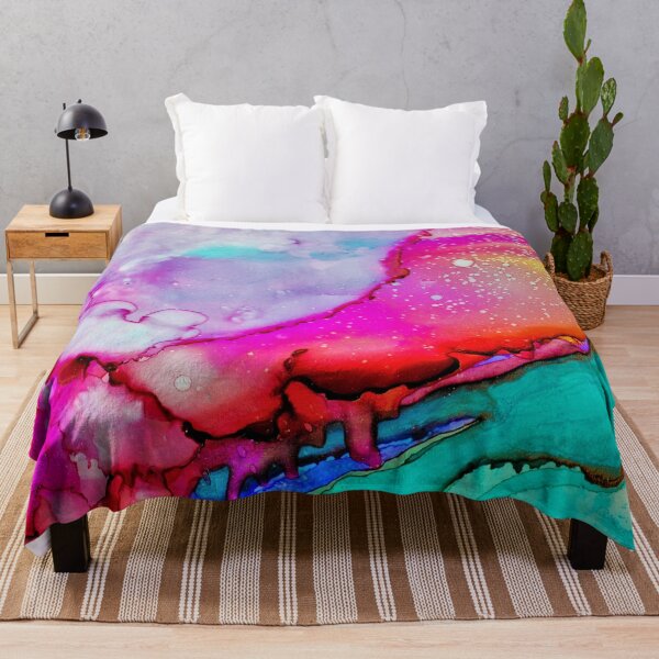 Item preview, Vibrant Abstract Fluid Art Pink and Gold Ink Flow designed and sold by CCC2021.