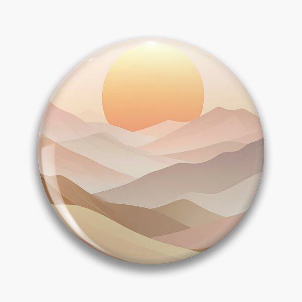 Artikelvorschau, Goldener Horizont – Minimalistisches Sonnenuntergangs-Bergdesign entworfen und verkauft von ProjectYes.