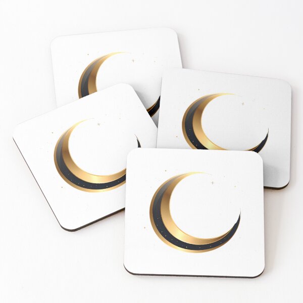 Item preview, Lunar Eclipse – Minimal Gold Crescent Design designed and sold by ProjectYes.