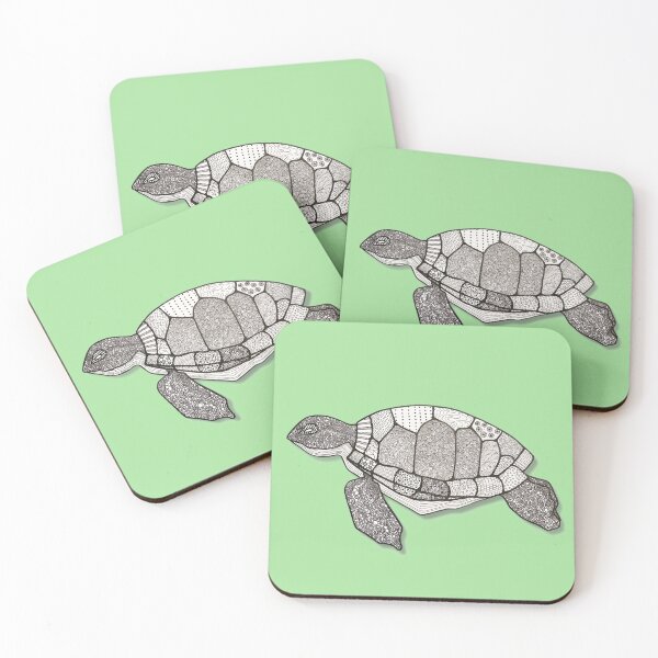 Item preview, Sea Turtle - Intricate Hand-Drawn Ocean Wildlife Art designed and sold by alanamaeart.