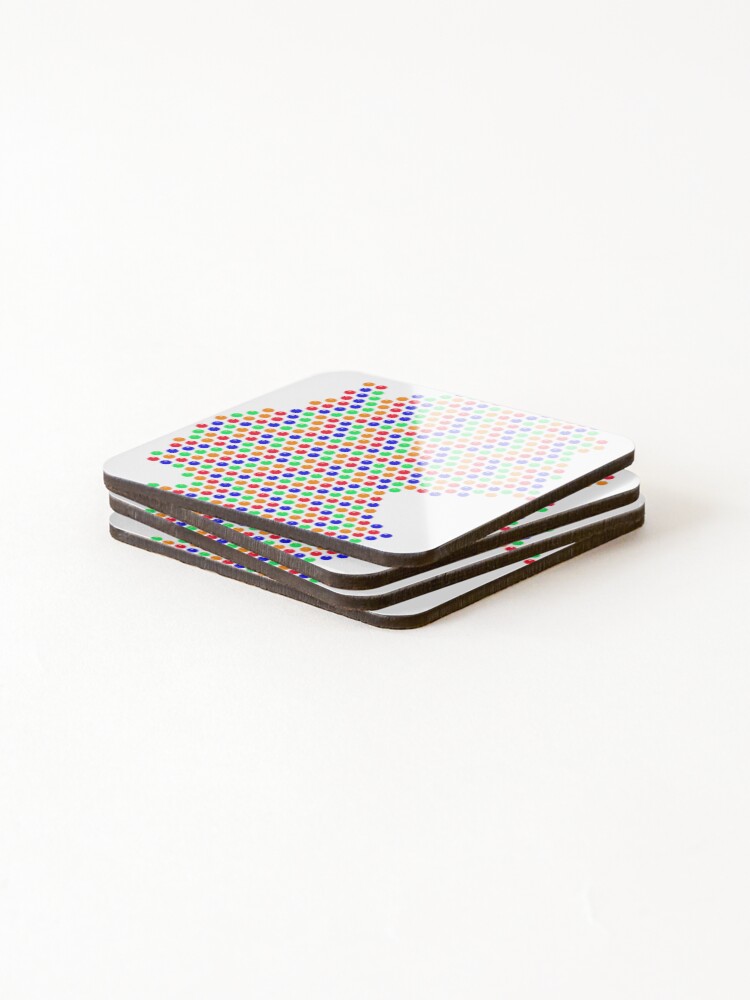 Thumbnail 4 of 5, Coasters (Set of 4), Multicolored Rhinestone Germany designed and sold by TheIconSmith.