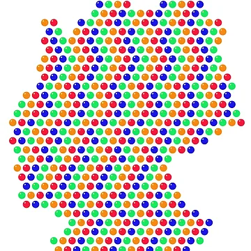 Artwork thumbnail, Multicolored Rhinestone Germany by TheIconSmith