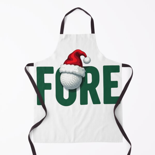 Item preview, FORE Christmas Golf Shirt – Santa Hat Golf Ball Design designed and sold by TroyTheTerrific.