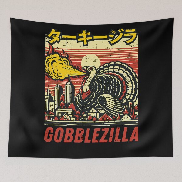 Item preview, Gobblezilla Retro Quote Humor Funny Style Thanksgiving Happy designed and sold by nguyenconguan80.