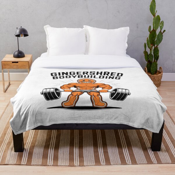 Item preview, Gingershred Bodybuilding – Funny Gingerbread Gym Cartoon designed and sold by Marcite.