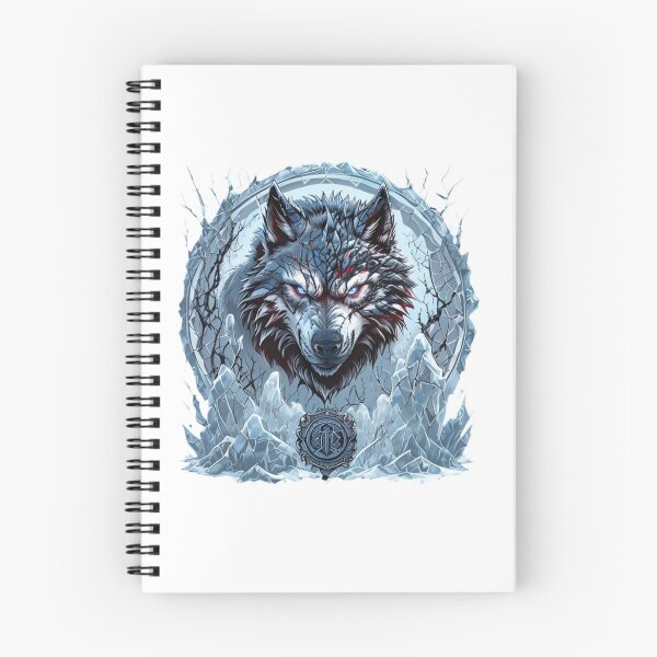 Item preview, Icebound Demon Wolf – Dark Xmas Gift Badge designed and sold by Imaginarium of Chaos falcon88 .