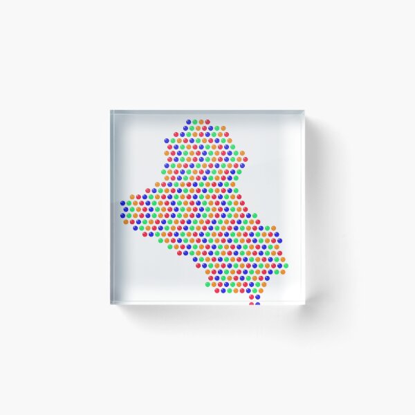 Item preview, Multicolored Rhinestone Iraq designed and sold by TheIconSmith.