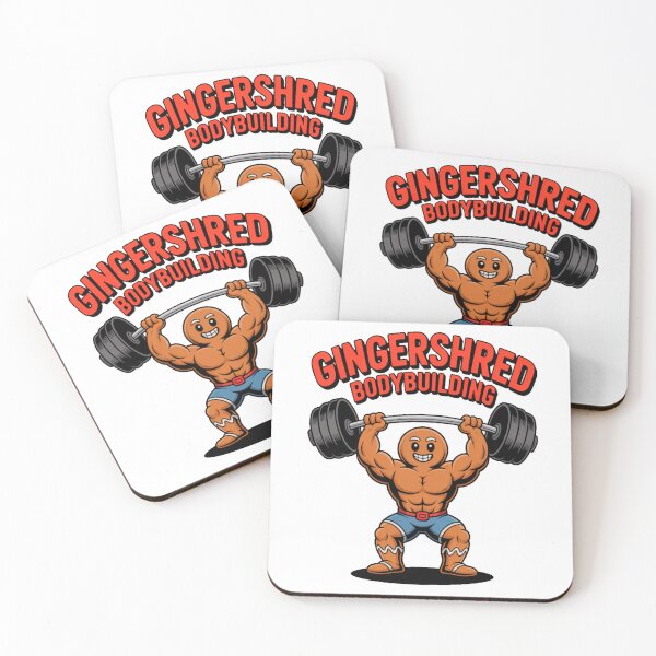 Item preview, Gingershred Bodybuilding – Funny Gingerbread Gym Cartoon designed and sold by Marcite.