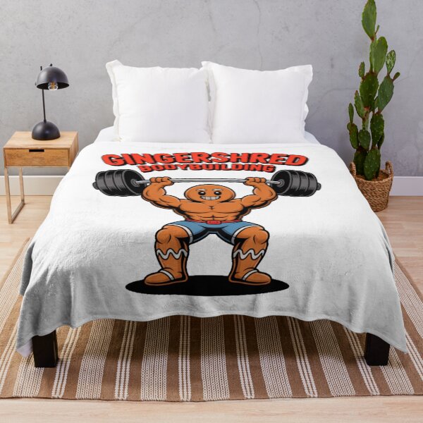 Item preview, Gingershred Bodybuilding – Funny Gingerbread Gym Cartoon designed and sold by Marcite.