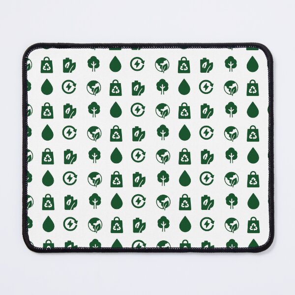 Item preview, Eco icon sets featuring earth, recycling bag, battery, tree, water drop, energy cycle, AI generated designed and sold by dvoevnore.