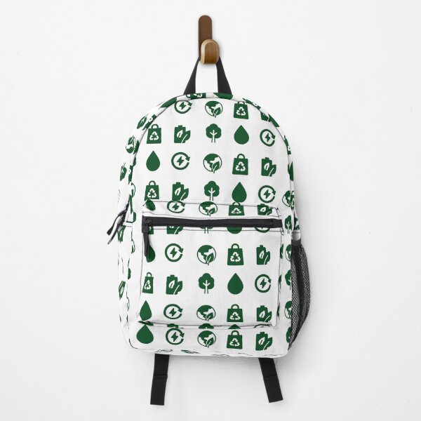 Item preview, Eco icon sets featuring earth, recycling bag, battery, tree, water drop, energy cycle, AI generated designed and sold by dvoevnore.